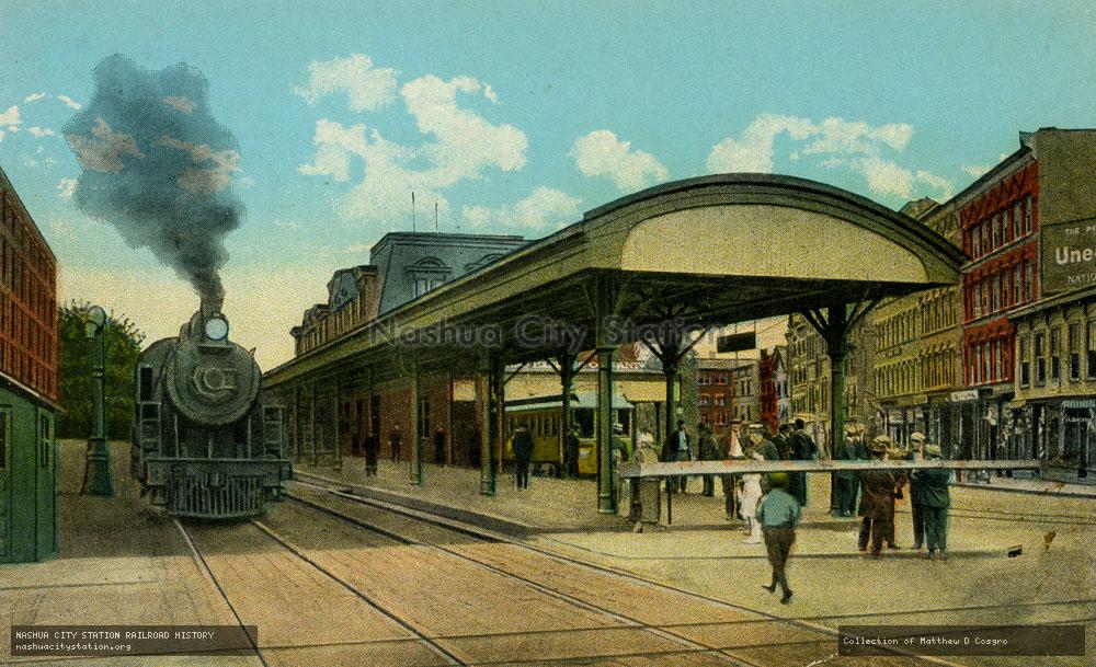 Postcard: New York, New Haven & Harford Station, Meriden, Connecticut